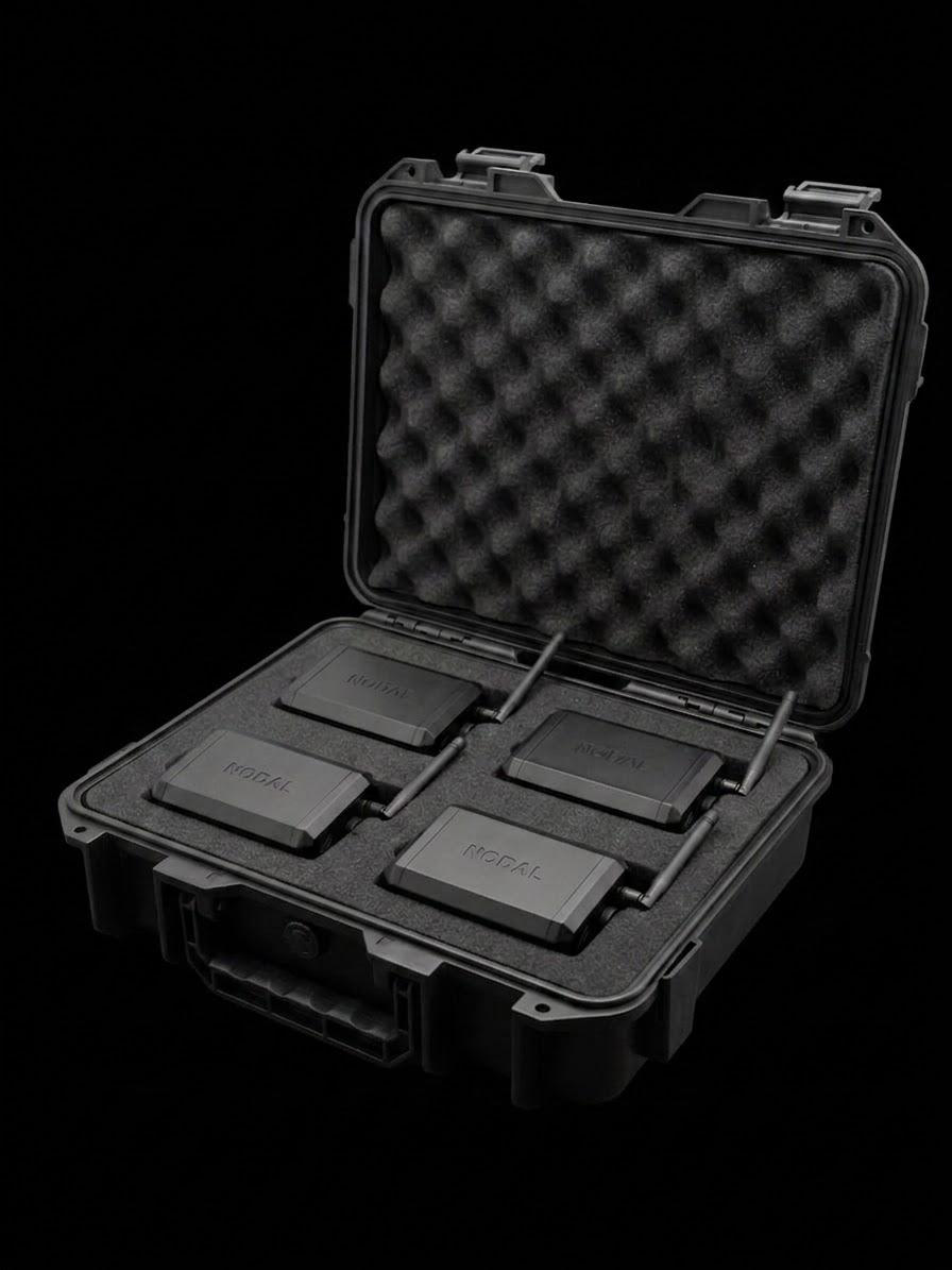 NODAL case with cameras, tripods and dongle